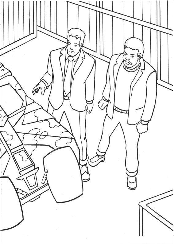 Fisă de colorat cu Batman de colorat p48