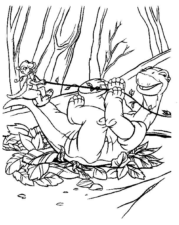 Fisă de colorat cu Bebe dinozauri de colorat p09