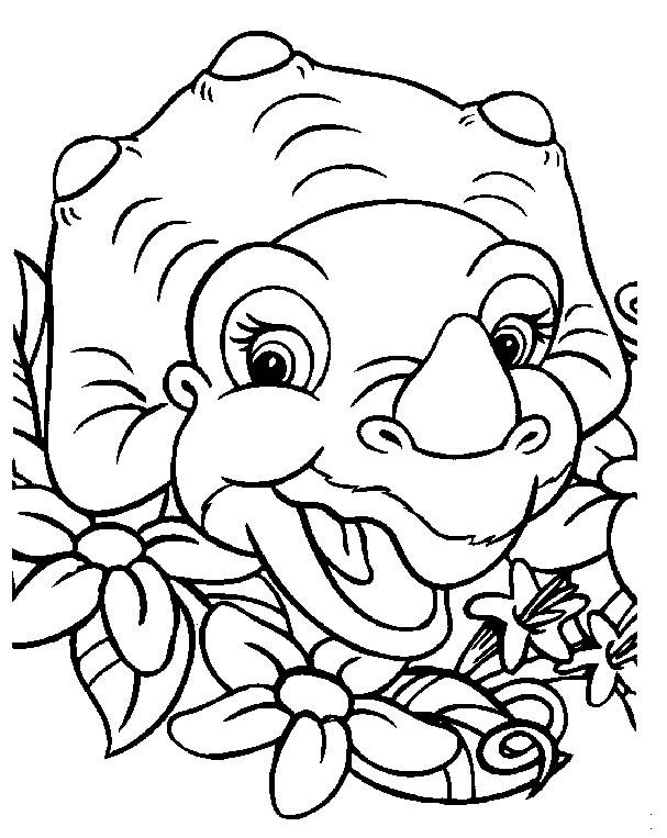 Fisă de colorat cu Bebe dinozauri de colorat p13