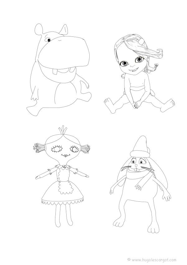 Fisă de colorat cu Bebelusi de colorat p01