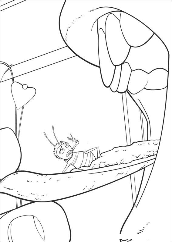 Fisă de colorat cu Bee movie de colorat p11