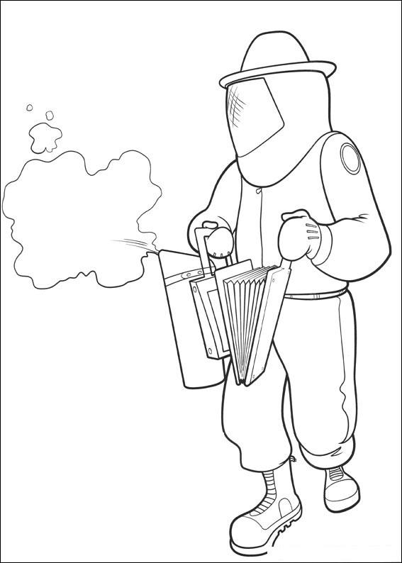 Fisă de colorat cu Bee movie de colorat p19