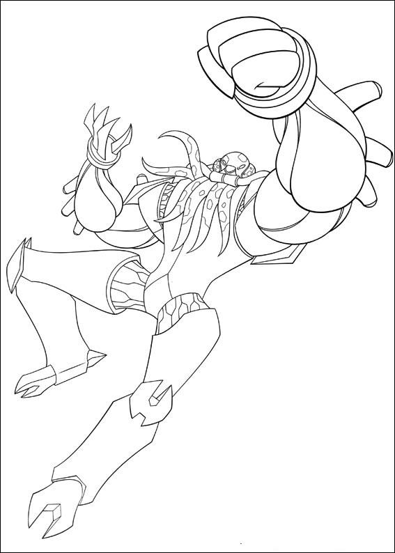 Fisă de colorat cu Ben 10 de colorat p04