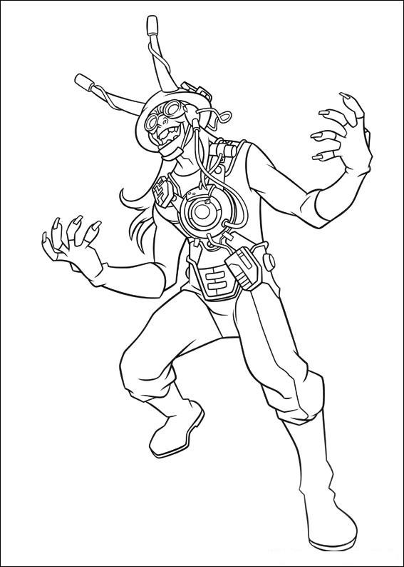 Fisă de colorat cu Ben 10 de colorat p06