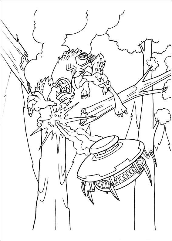 Fisă de colorat cu Ben 10 de colorat p29