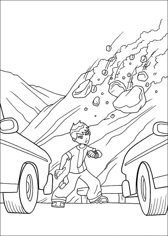 Fisă de colorat cu Ben 10 de colorat p47