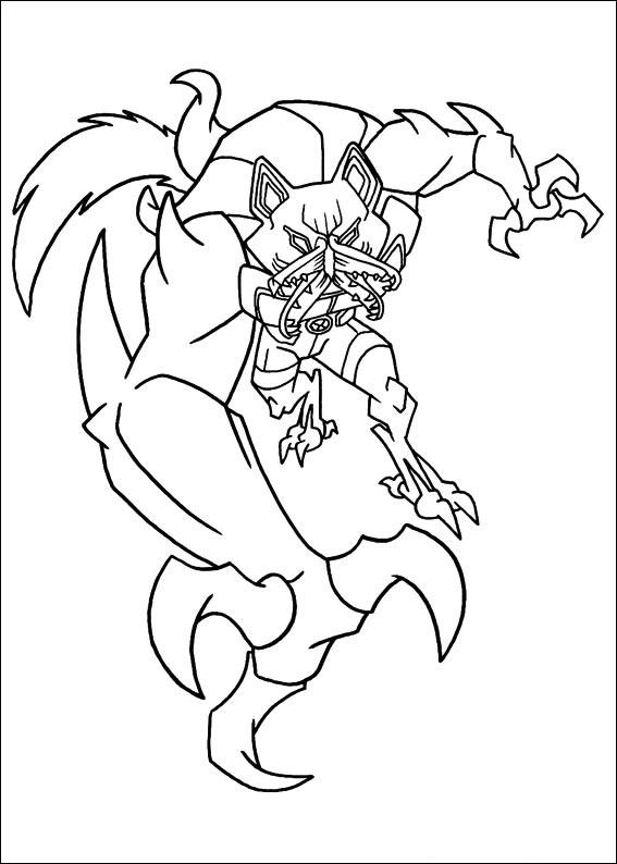 Fisă de colorat cu Ben 10 de colorat p48