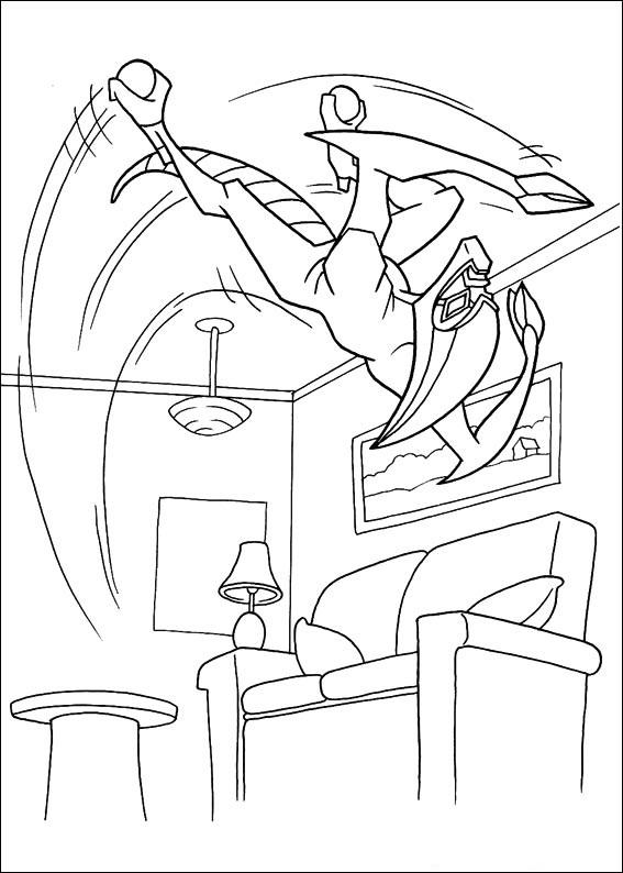 Fisă de colorat cu Ben 10 de colorat p50