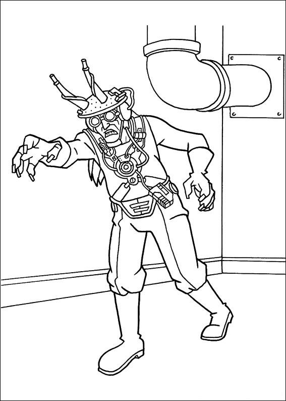 Fisă de colorat cu Ben 10 de colorat p57