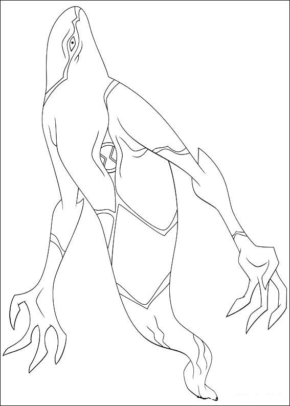 Fisă de colorat cu Ben 10 de colorat p77