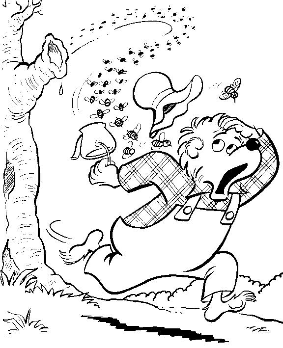 Fisă de colorat cu Berenstain bears de colorat p01