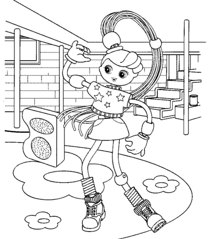 Fisă de colorat cu Betty spaghetti de colorat p03