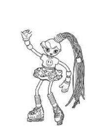 Fisă de colorat cu Betty spaghetti de colorat p08