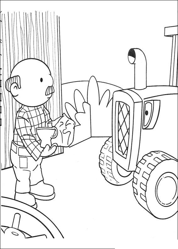 Fisă de colorat cu Bob The Builder p27