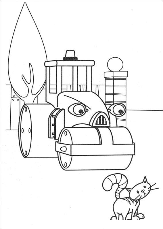 Fisă de colorat cu Bob The Builder p38