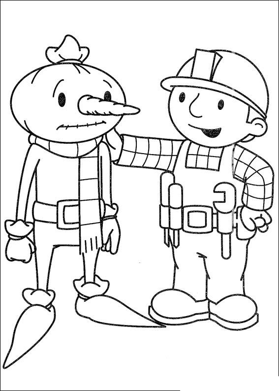 Fisă de colorat cu Bob The Builder p50