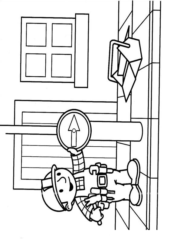 Fisă de colorat cu Bob The Builder p56