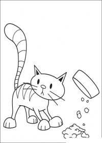 Fisă de colorat cu Bob The Builder p6