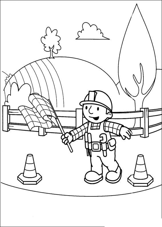 Fisă de colorat cu Bob The Builder p62