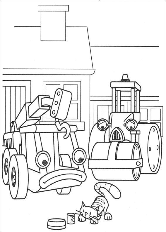Fisă de colorat cu Bob The Builder p74