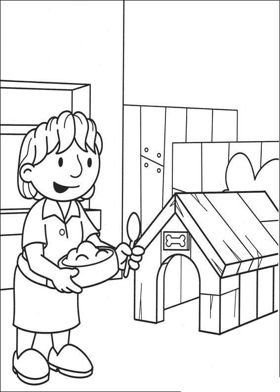 Fisă de colorat cu Bob The Builder p79