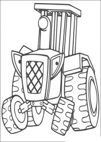 Fisă de colorat cu Bob The Builder p8