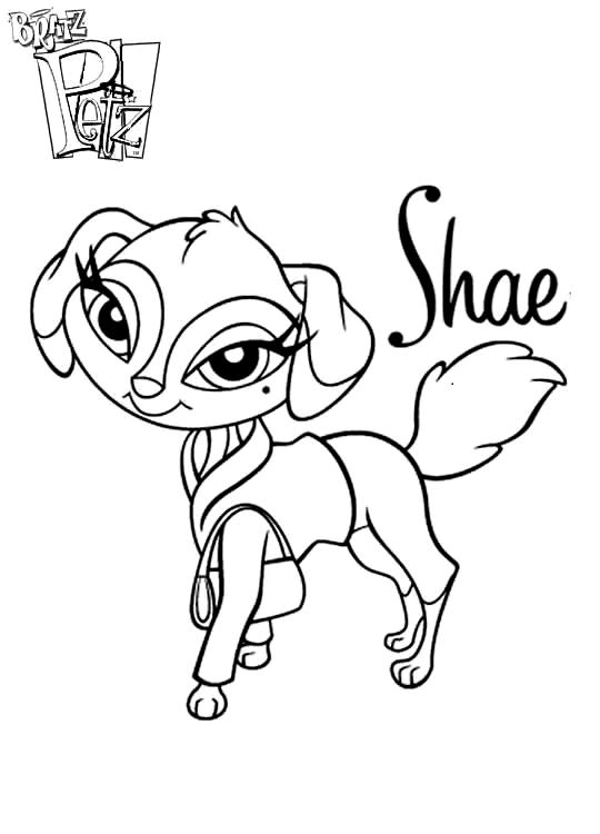 Fisă de colorat cu Bratz de colorat p11