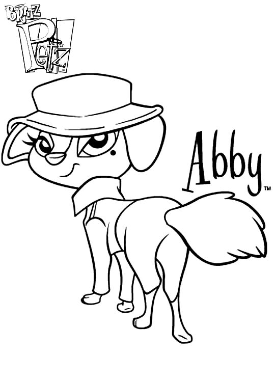 Fisă de colorat cu Bratz de colorat p14