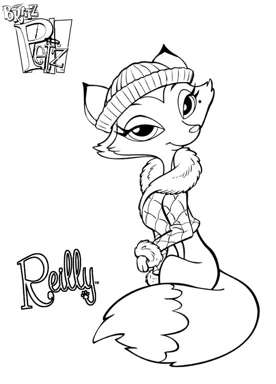 Fisă de colorat cu Bratz de colorat p20