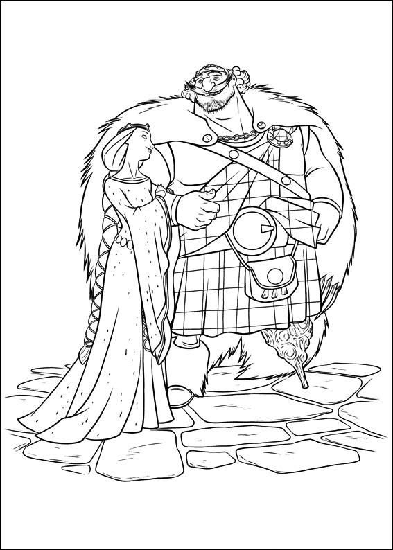 Fisă de colorat cu Brave de colorat p13