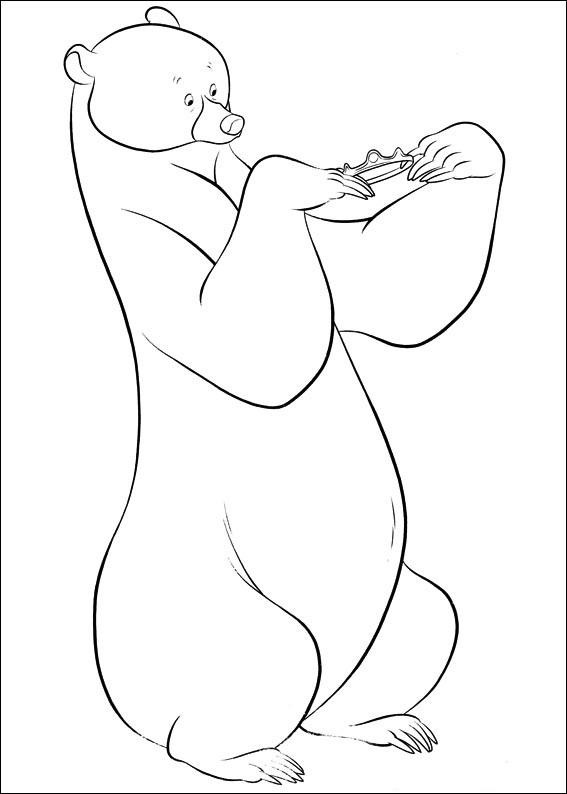 Fisă de colorat cu Brave de colorat p46