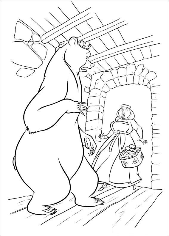 Fisă de colorat cu Brave de colorat p49