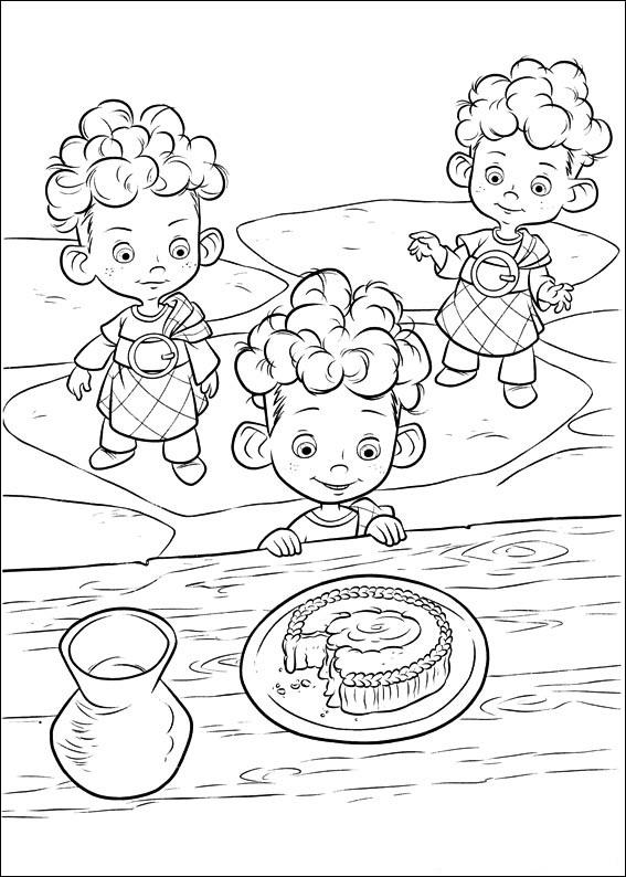 Fisă de colorat cu Brave de colorat p50