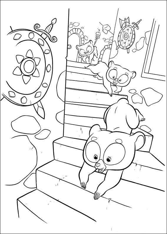 Fisă de colorat cu Brave de colorat p73