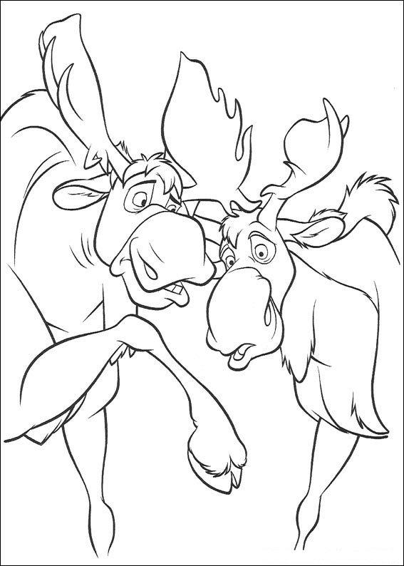 Fisă de colorat cu Brother bear de colorat p06