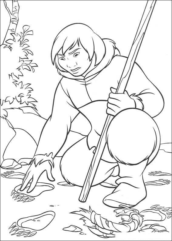 Fisă de colorat cu Brother bear de colorat p25