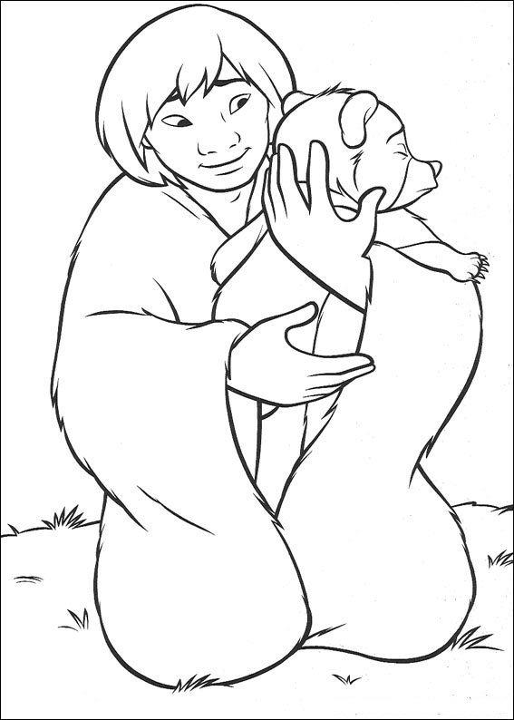 Fisă de colorat cu Brother bear de colorat p30