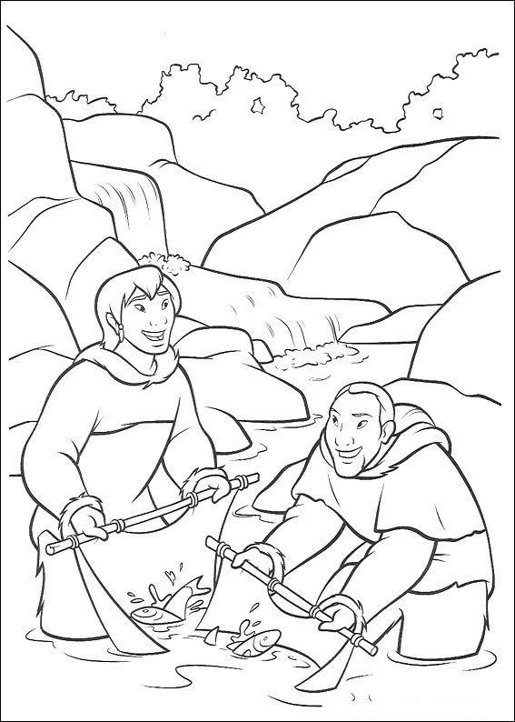 Fisă de colorat cu Brother bear de colorat p35