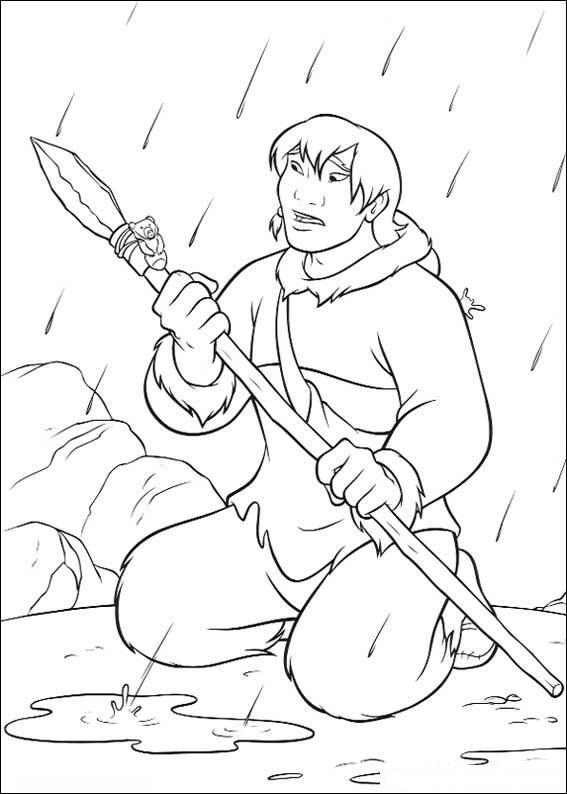 Fisă de colorat cu Brother bear de colorat p46