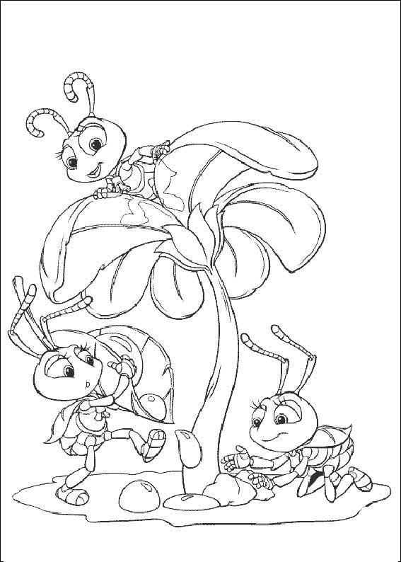 Fisă de colorat cu Bugs life de colorat p06