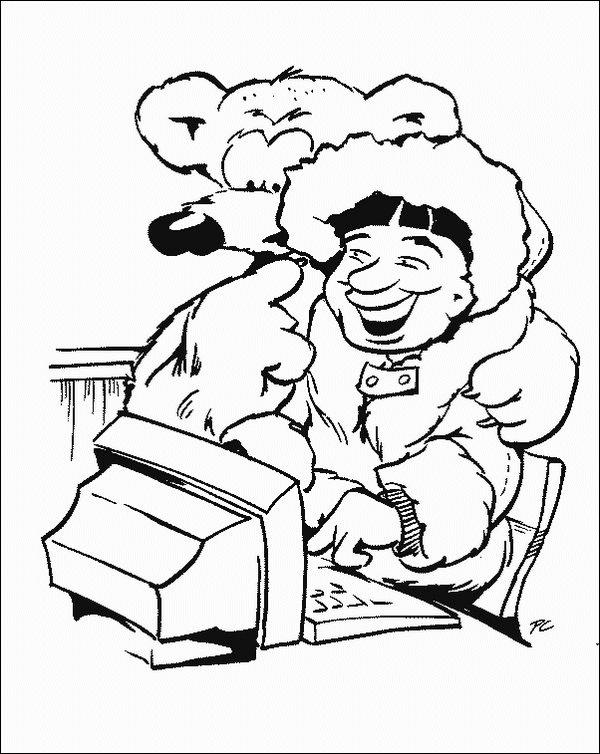 Fisă de colorat cu Calculatoare de colorat p02