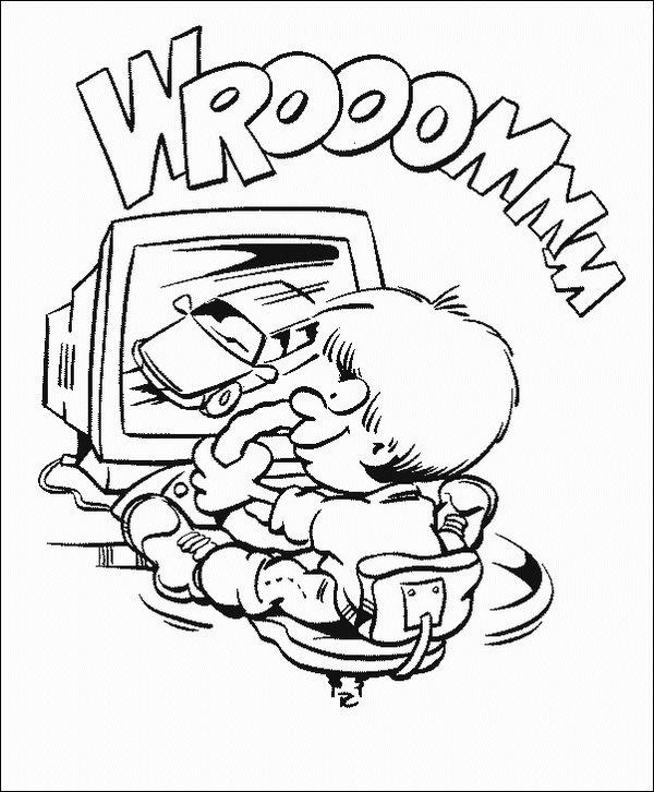 Fisă de colorat cu Calculatoare de colorat p15