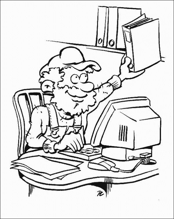 Fisă de colorat cu Calculatoare de colorat p16