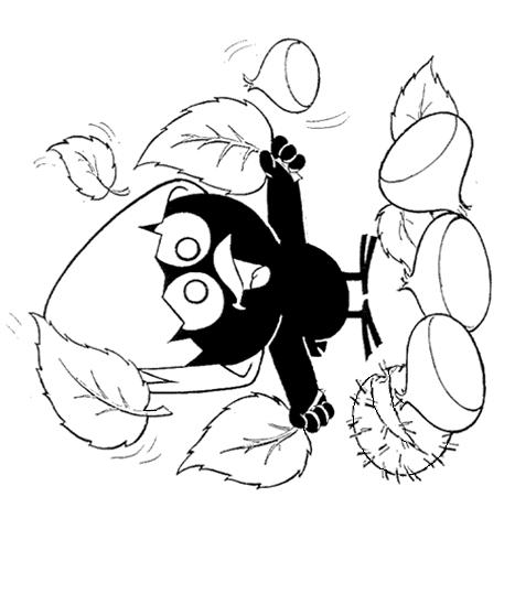 Fisă de colorat cu Calimero de colorat p05