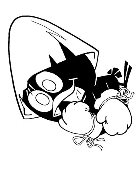 Fisă de colorat cu Calimero de colorat p08