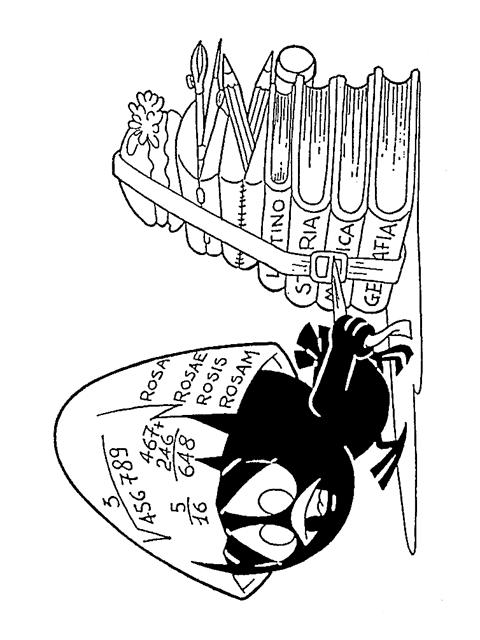 Fisă de colorat cu Calimero de colorat p09