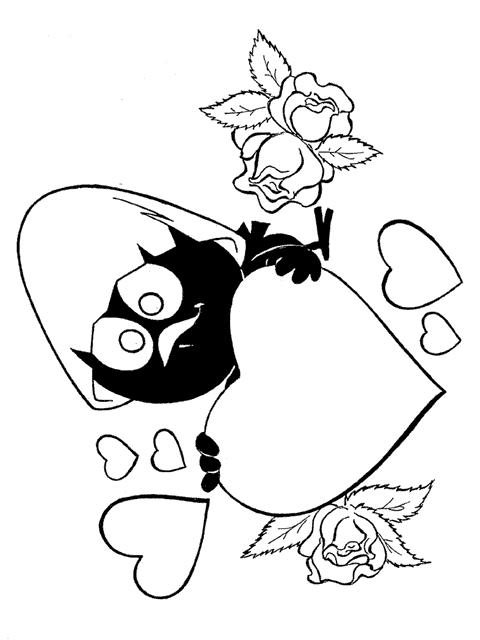 Fisă de colorat cu Calimero de colorat p11