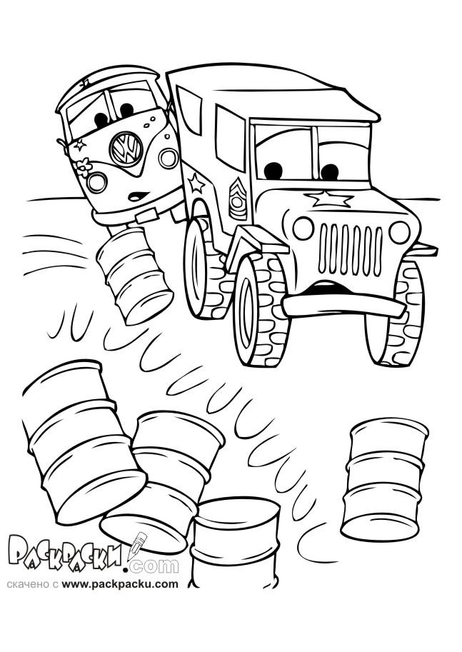 Fisă de colorat cu Cars de colorat p40