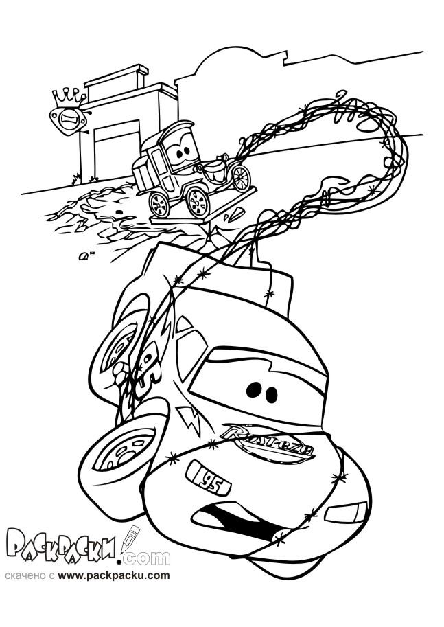 Fisă de colorat cu Cars de colorat p41