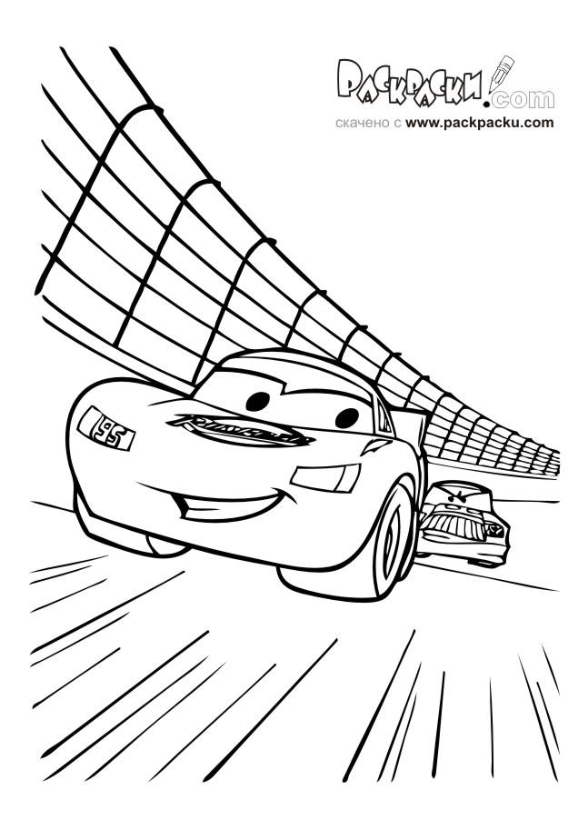 Fisă de colorat cu Cars de colorat p47
